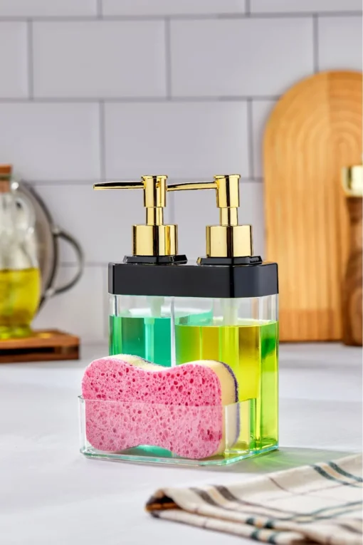 COOKER SÜNGERLİKLİ İKİLİ SIVI SABUN