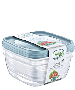 1041 3 adet 2,5LT KARE TREND SAKLAMA KABI