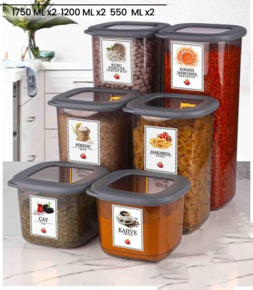 6 LI SET FOLY LİFE SAKLAMA KABI