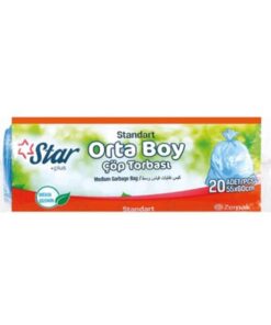 STAR PLUS STANDART ORTA BOY ÇÖP TORBASI 20 ADET